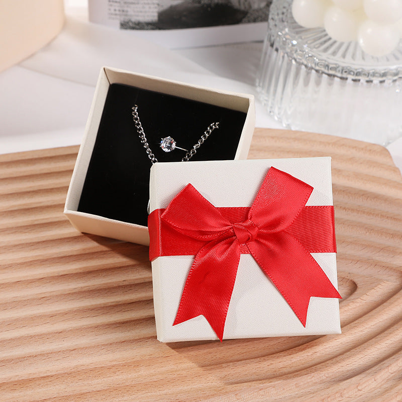 Bow Necklace Earrings Packaging Gift Box-Jewearrings