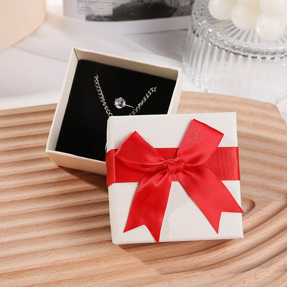 Bow Necklace Earrings Packaging Gift Box-Jewearrings