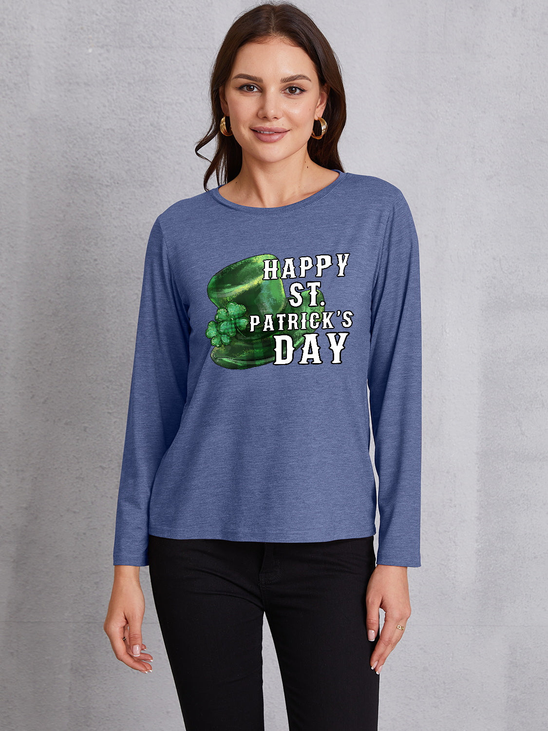 HAPPY ST. PATRICK'S DAY Round Neck T-Shirt-Jewearrings