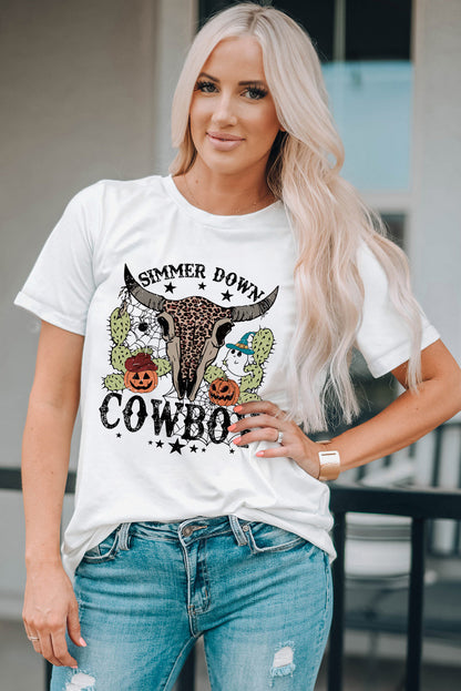 COWBOY Graphic Short Sleeve T-Shirt-Jewearrings