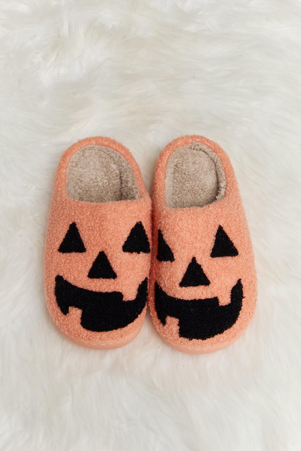 Melody Printed Plush Slide Slippers-Jewearrings