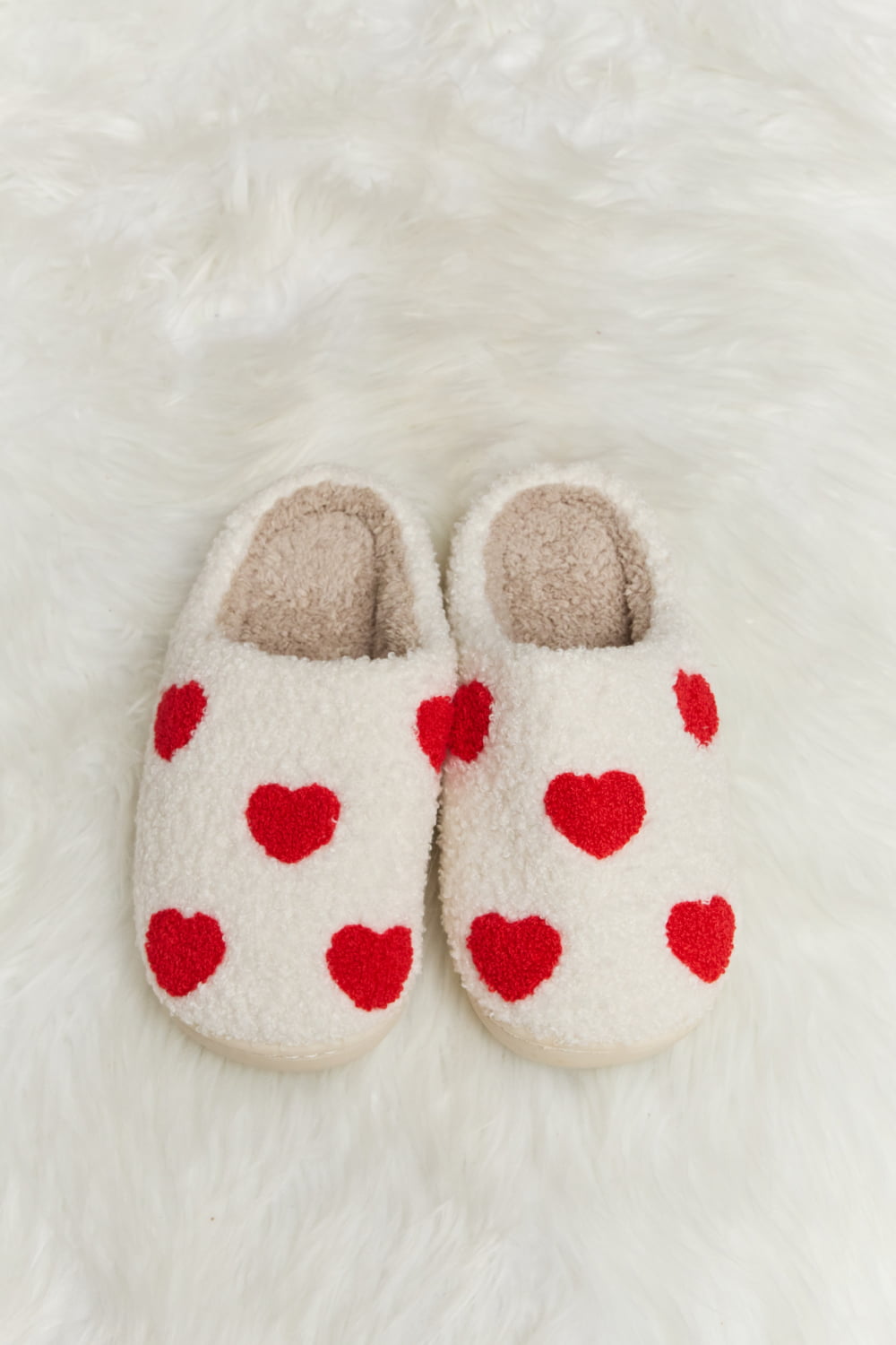 Melody Printed Plush Slide Slippers-Jewearrings