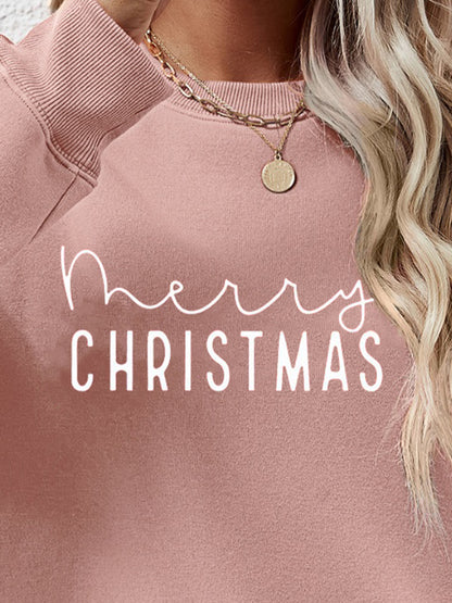 MERRY CHRISTMAS Dropped Shoulder Sweatshirt-Jewearrings