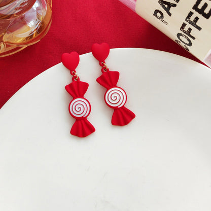 Joyful Bow Love Stud Earrings-Jewearrings