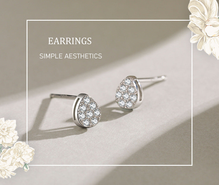 S925 Sterling Silver Classic Mini Drop Earrings-Jewearrings