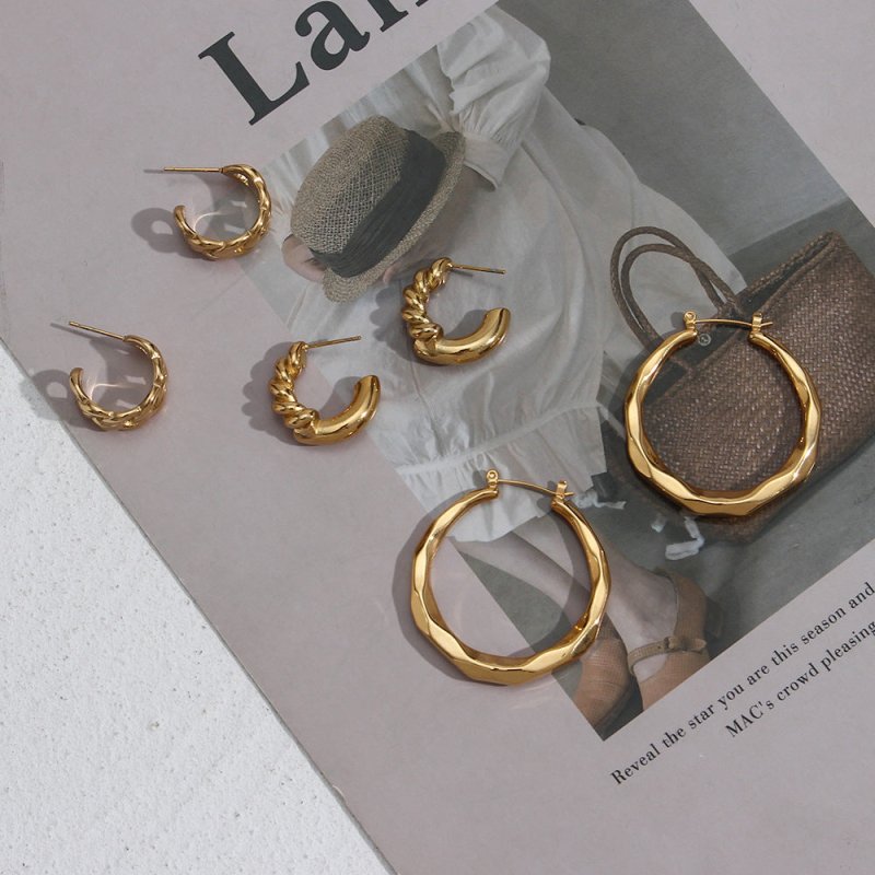 Aire Hoop Earrings-Jewearrings