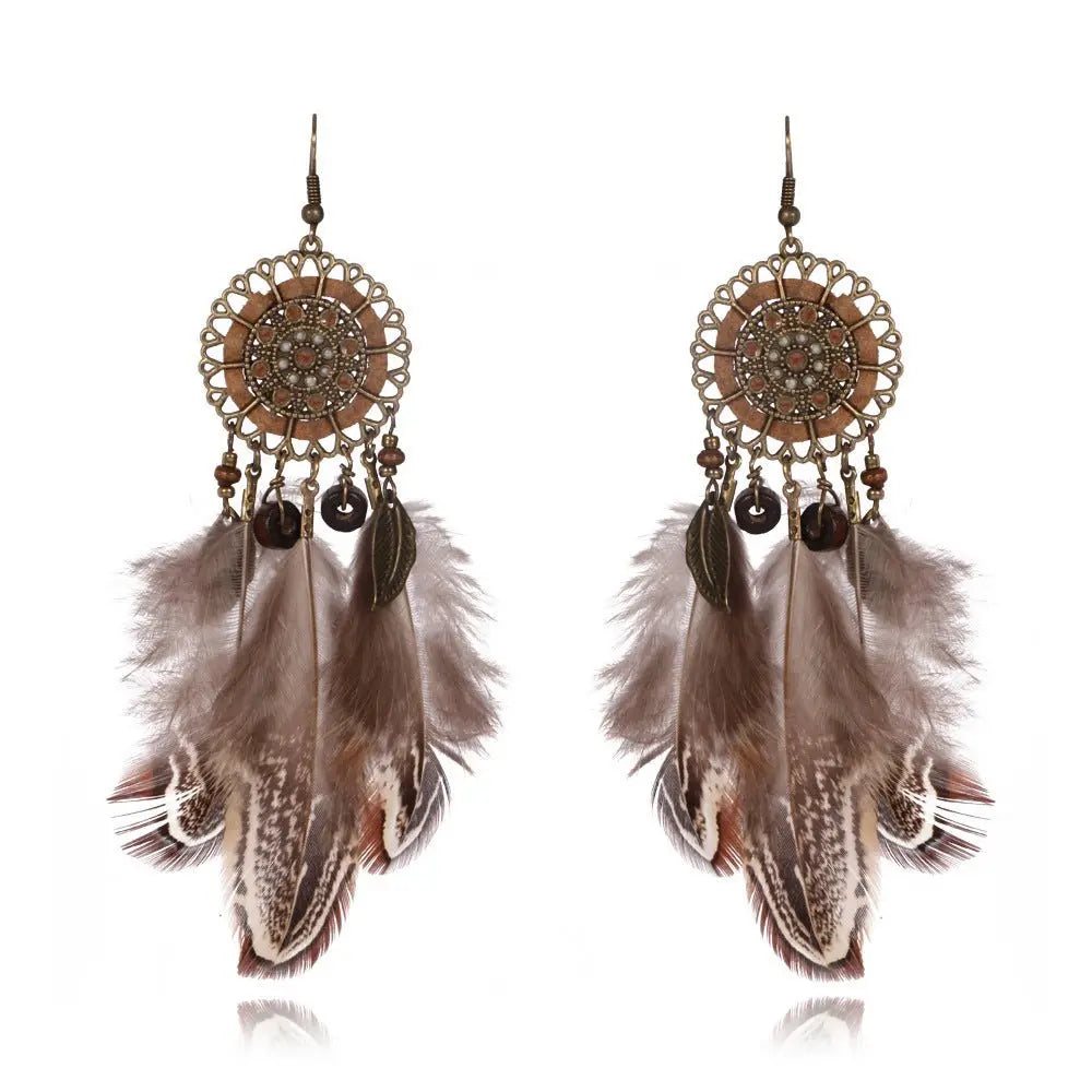 All-match Feather Stud Earrings-Jewearrings