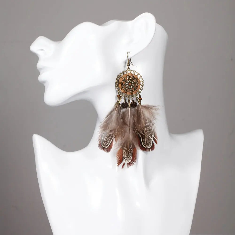 All-match Feather Stud Earrings-Jewearrings