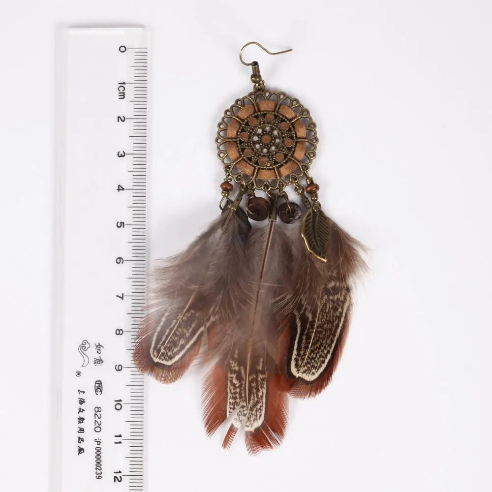 All-match Feather Stud Earrings-Jewearrings