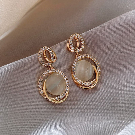 All-match Irregular Pearl Ear Hoop Earrings-Jewearrings