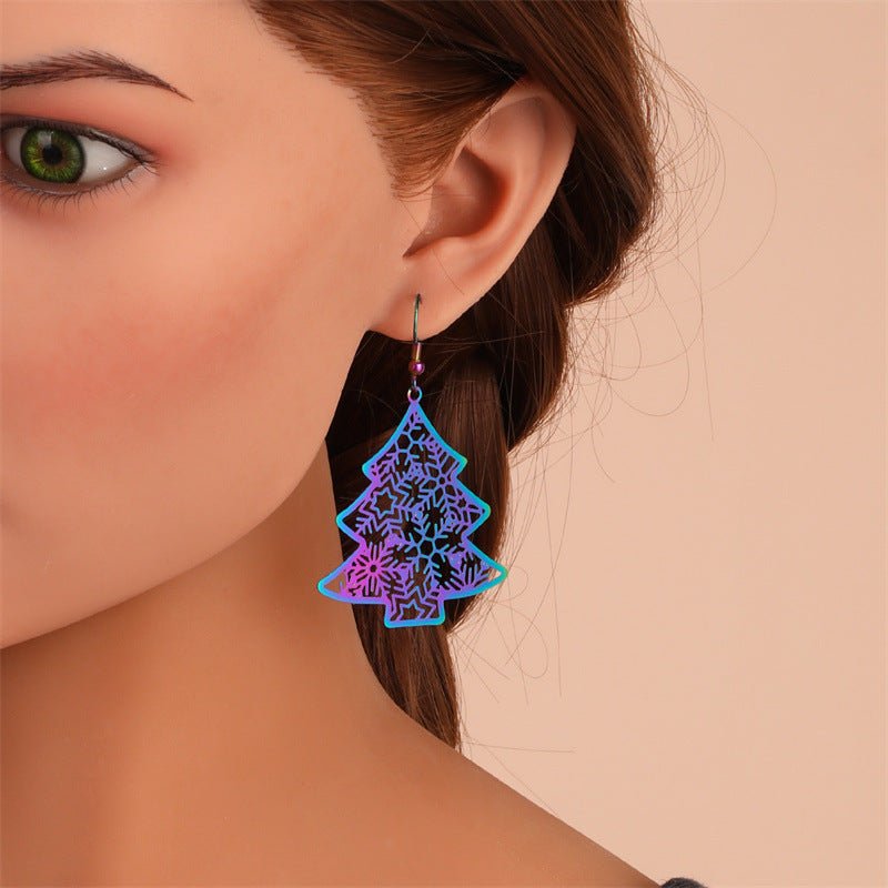 Alloy Cross Pumpkin Head Ice Man Earrings For Women-Jewearrings