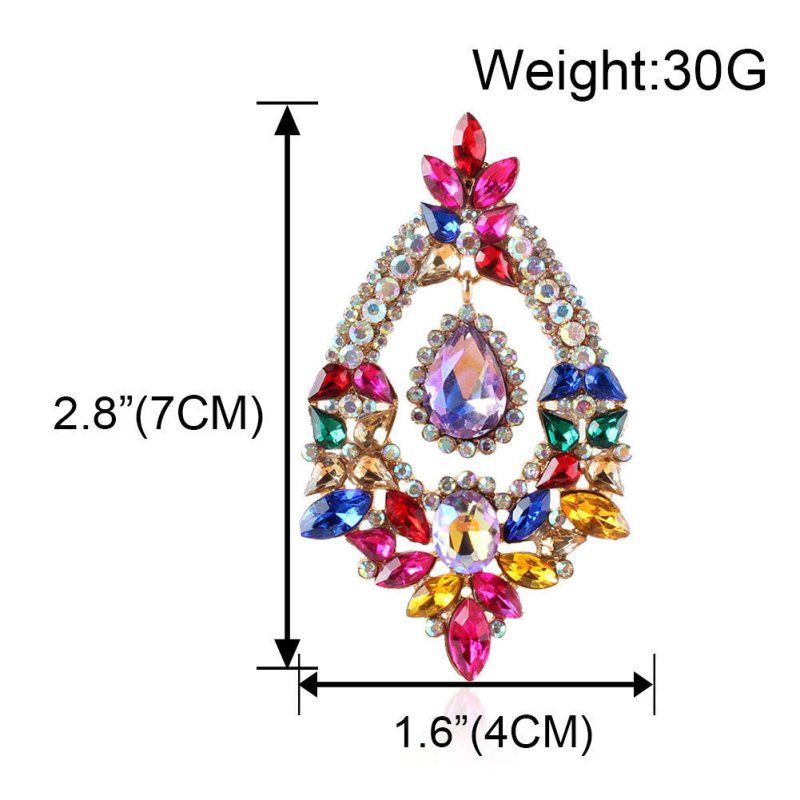 Alloy Diamond Marquise Flower Stud Women's Earrings-Jewearrings