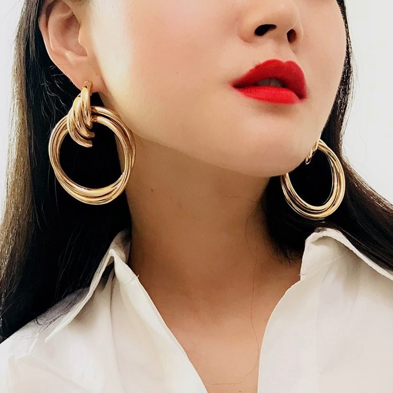 Alloy hoop earrings-Jewearrings