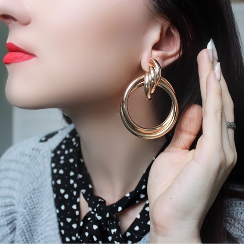 Alloy hoop earrings-Jewearrings