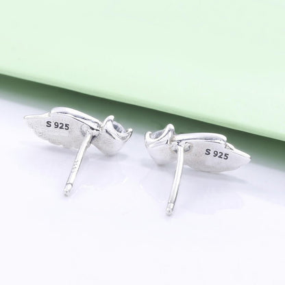 Angel Earrings Bright 925 Silver-Jewearrings