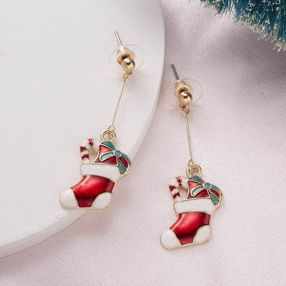 Angel Earrings Christmas Cartoon Earrings-Jewearrings