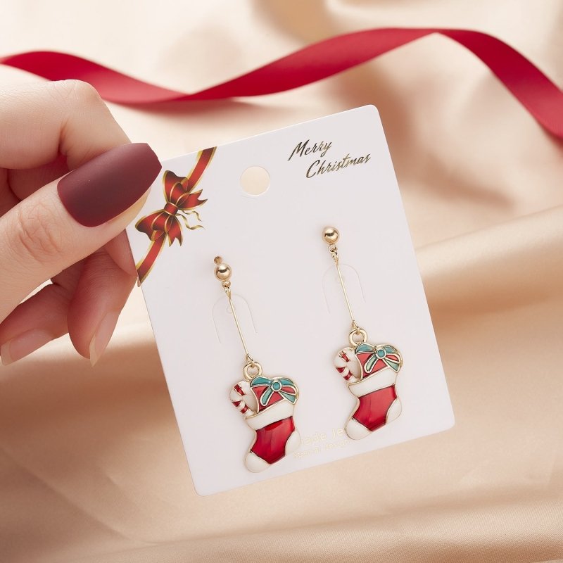 Angel Earrings Christmas Cartoon Earrings-Jewearrings