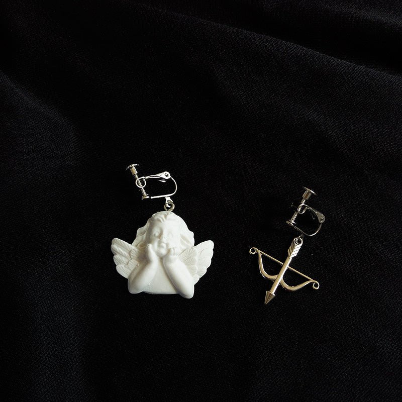 Angel Earrings Cupid Thin Earrings-Jewearrings