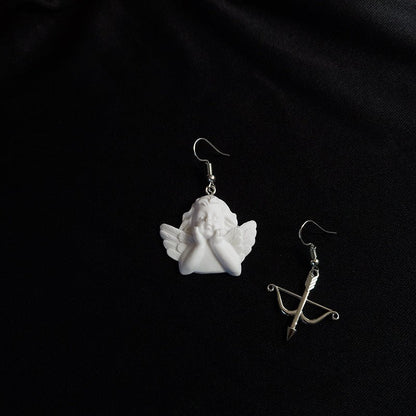 Angel Earrings Cupid Thin Earrings-Jewearrings