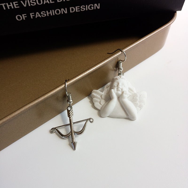 Angel Earrings Cupid Thin Earrings-Jewearrings