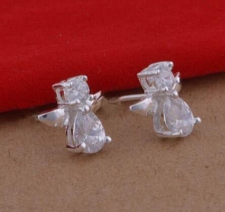 Angel Earrings Diamond Stud Earrings-Jewearrings