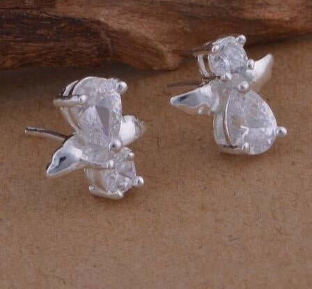 Angel Earrings Diamond Stud Earrings-Jewearrings