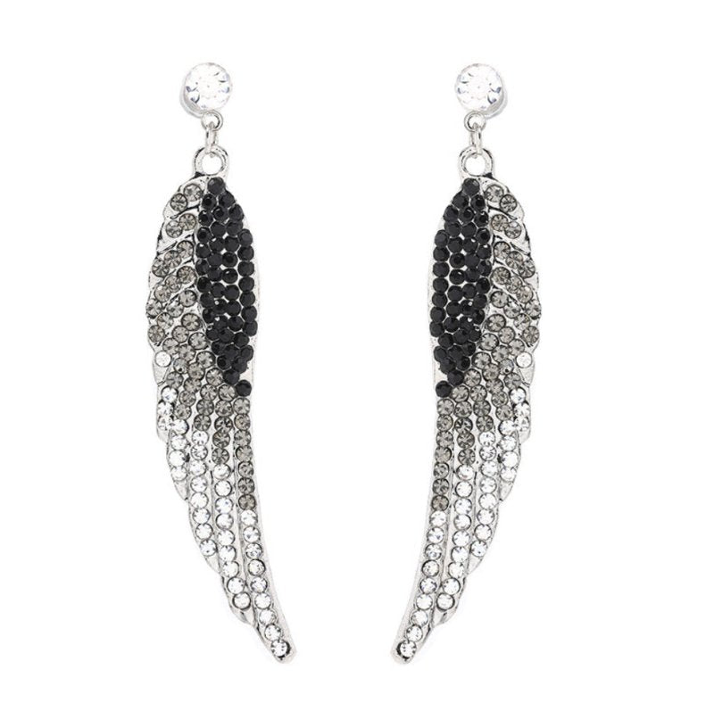 Angel Earrings Diamond Wings Earrings-Jewearrings