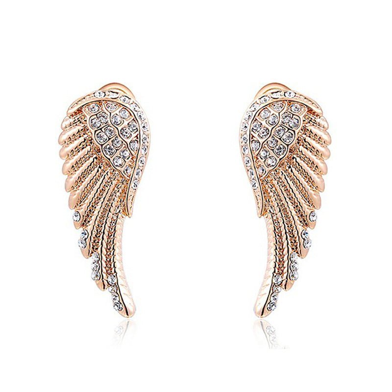 Angel Earrings: Elegant Angel Wings-Jewearrings