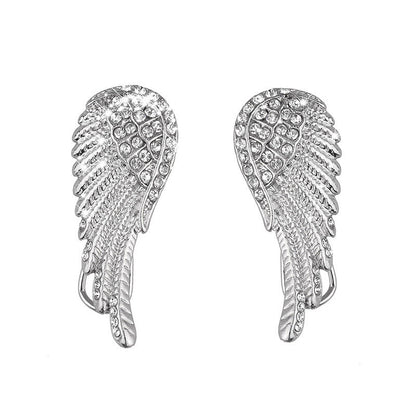 Angel Earrings: Elegant Angel Wings-Jewearrings