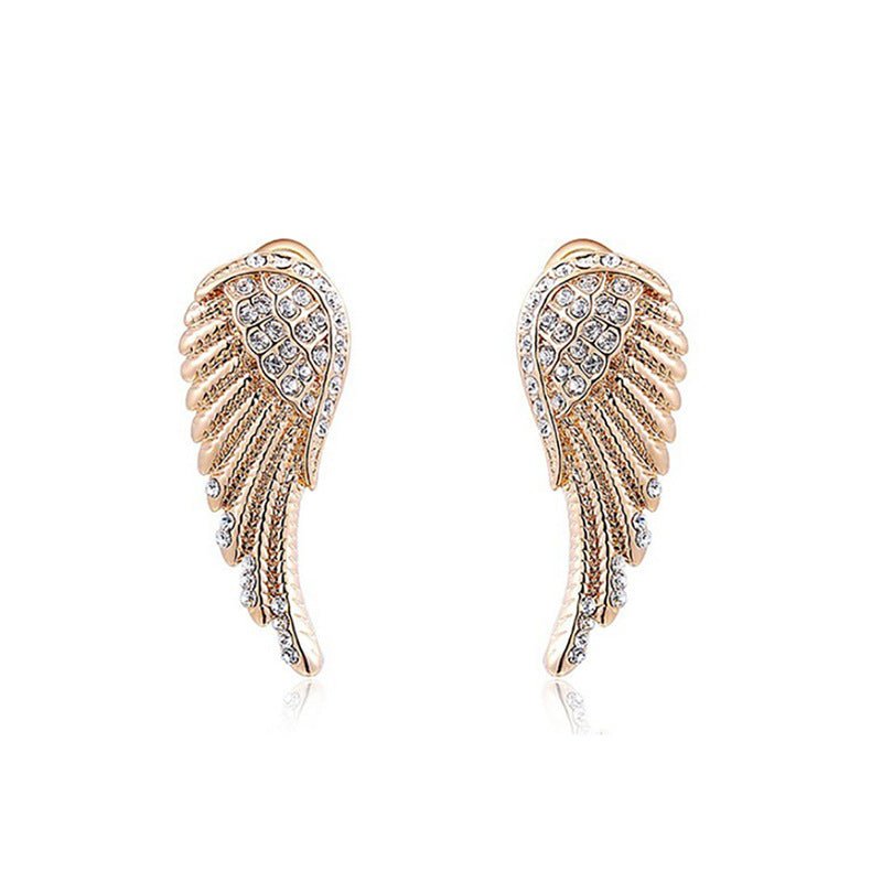 Angel Earrings: Elegant Angel Wings-Jewearrings