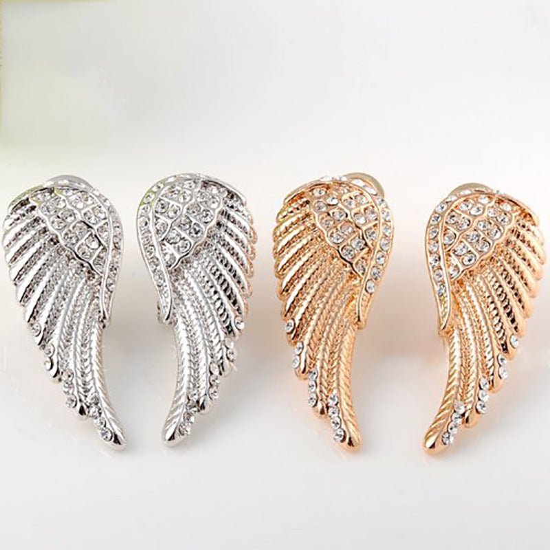 Angel Earrings: Elegant Angel Wings-Jewearrings