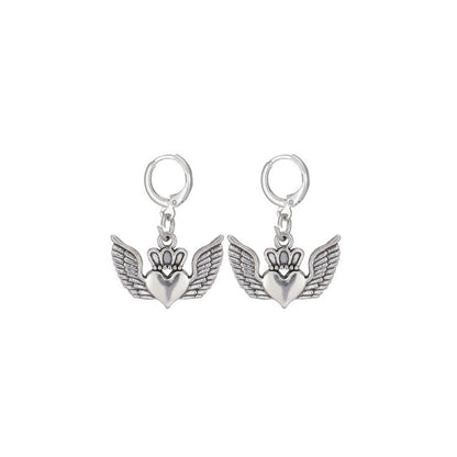 Angel Earrings Fashion Cutout Alloy Earrings-Jewearrings