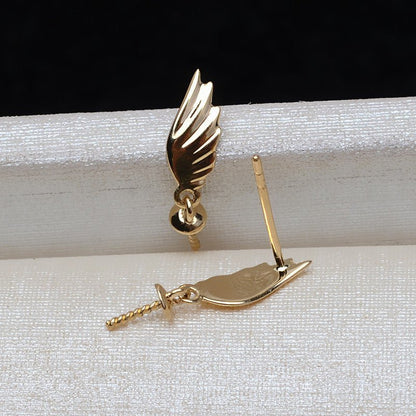 Angel Earrings Gold Wing Earrings-Jewearrings