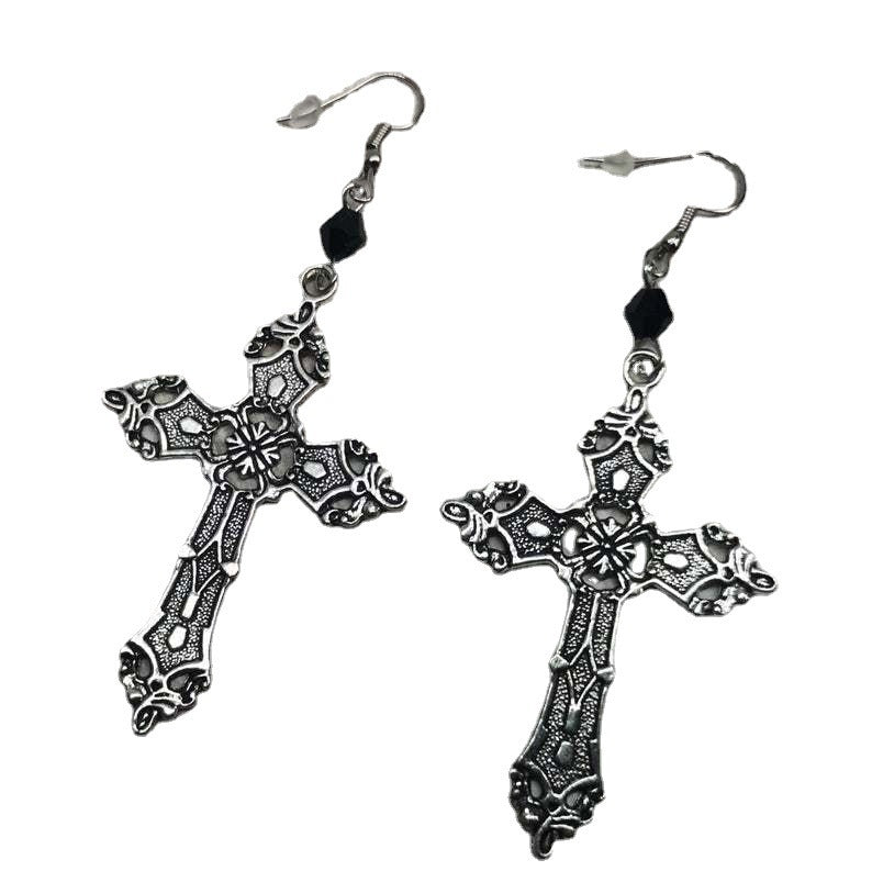 Angel Earrings Gothic Cross-Jewearrings