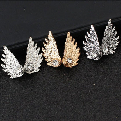 Angel Earrings: Graceful Angel Wings-Jewearrings