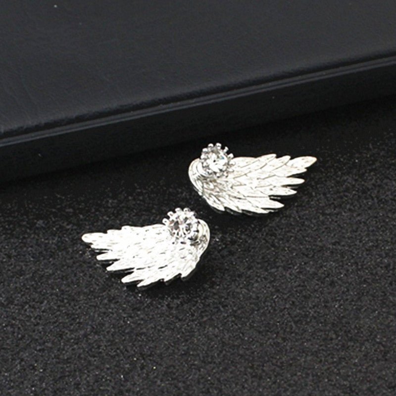 Angel Earrings: Graceful Angel Wings-Jewearrings