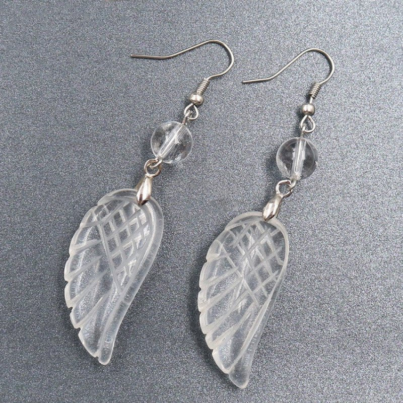 Angel Earrings: Graceful Angel Wings-Jewearrings