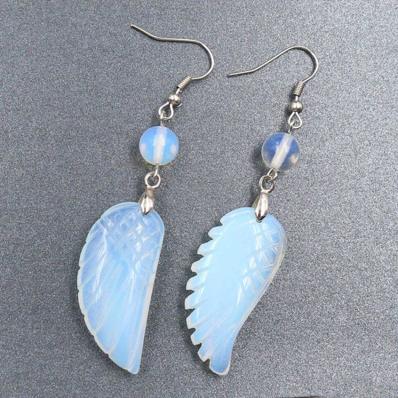 Angel Earrings: Graceful Angel Wings-Jewearrings