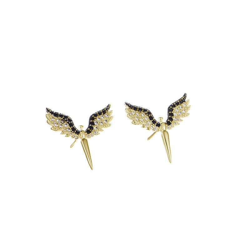 Angel Earrings Guardian Diamond Set-Jewearrings