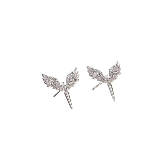 Angel Earrings Guardian Diamond Set-Jewearrings