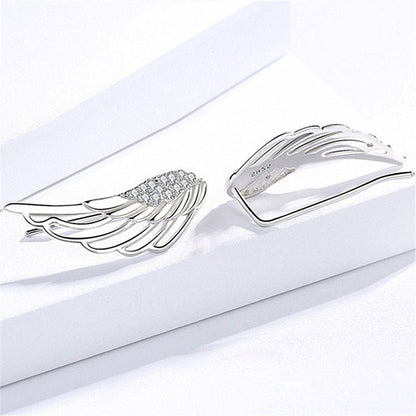 Angel Earrings: Heavenly Beauty Angel Wings-Jewearrings