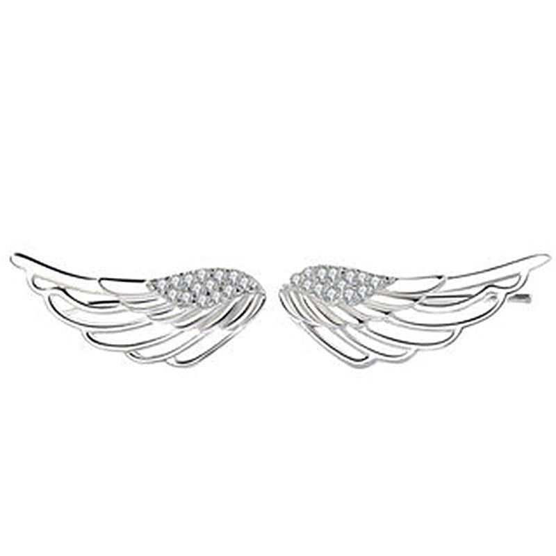 Angel Earrings: Heavenly Beauty Angel Wings-Jewearrings