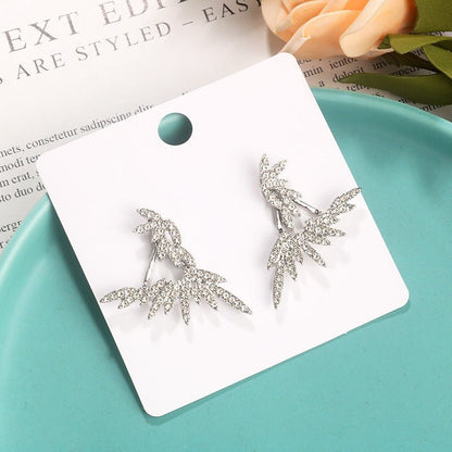 Angel Earrings Irregular Back Hanging Earrings-Jewearrings