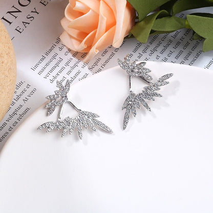 Angel Earrings Irregular Back Hanging Earrings-Jewearrings