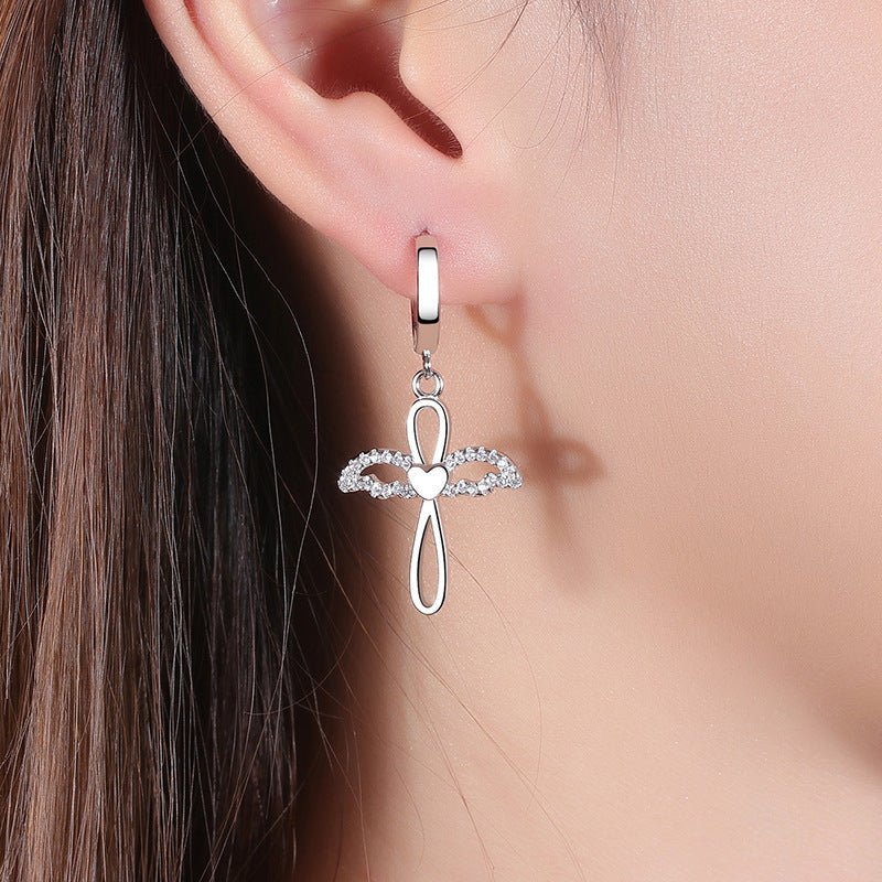 Angel Earrings Korean Love Earrings-Jewearrings