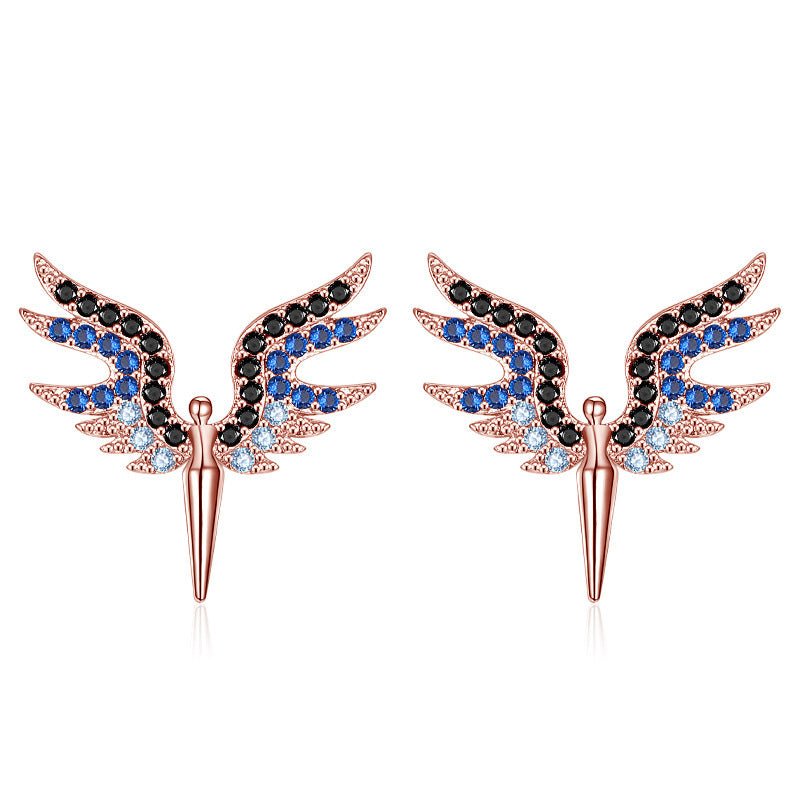 Angel Earrings Love Hollow Wing Earrings-Jewearrings