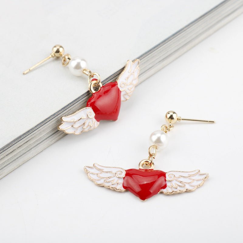 Angel Earrings Love Oil Drop Earrings-Jewearrings