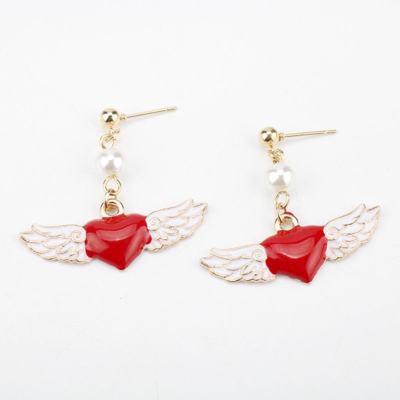 Angel Earrings Love Oil Drop Earrings-Jewearrings