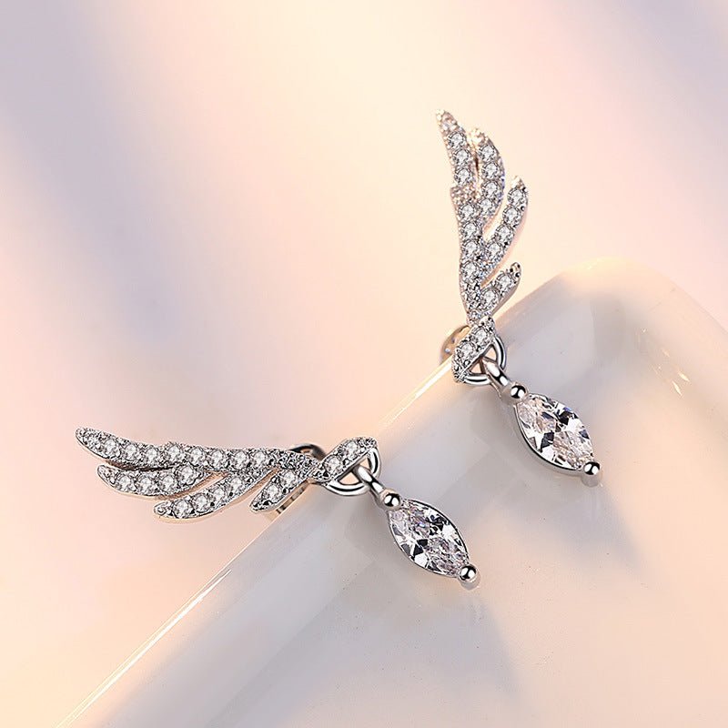 Angel Earrings Marquise Zircon-Jewearrings