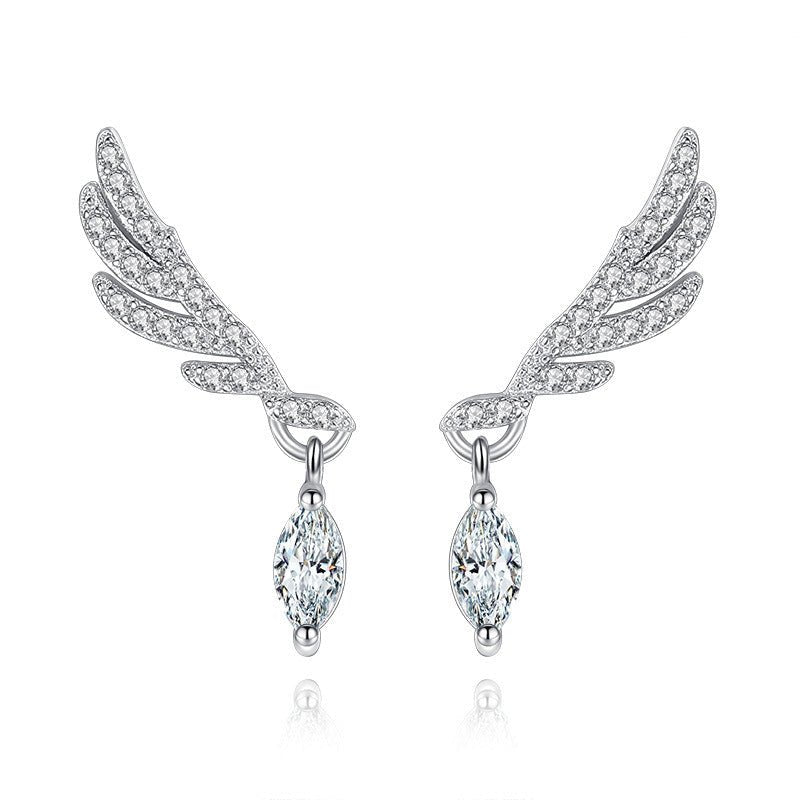 Angel Earrings Marquise Zircon-Jewearrings